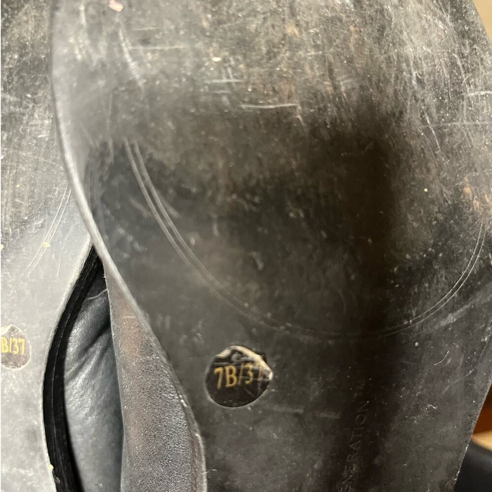 BCBG Judie Black Leather Riding Boot Size 7 - Picture 8 of 10